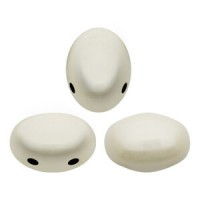 Samos par Puca® beads Opaque white ceramic look 03000-14400